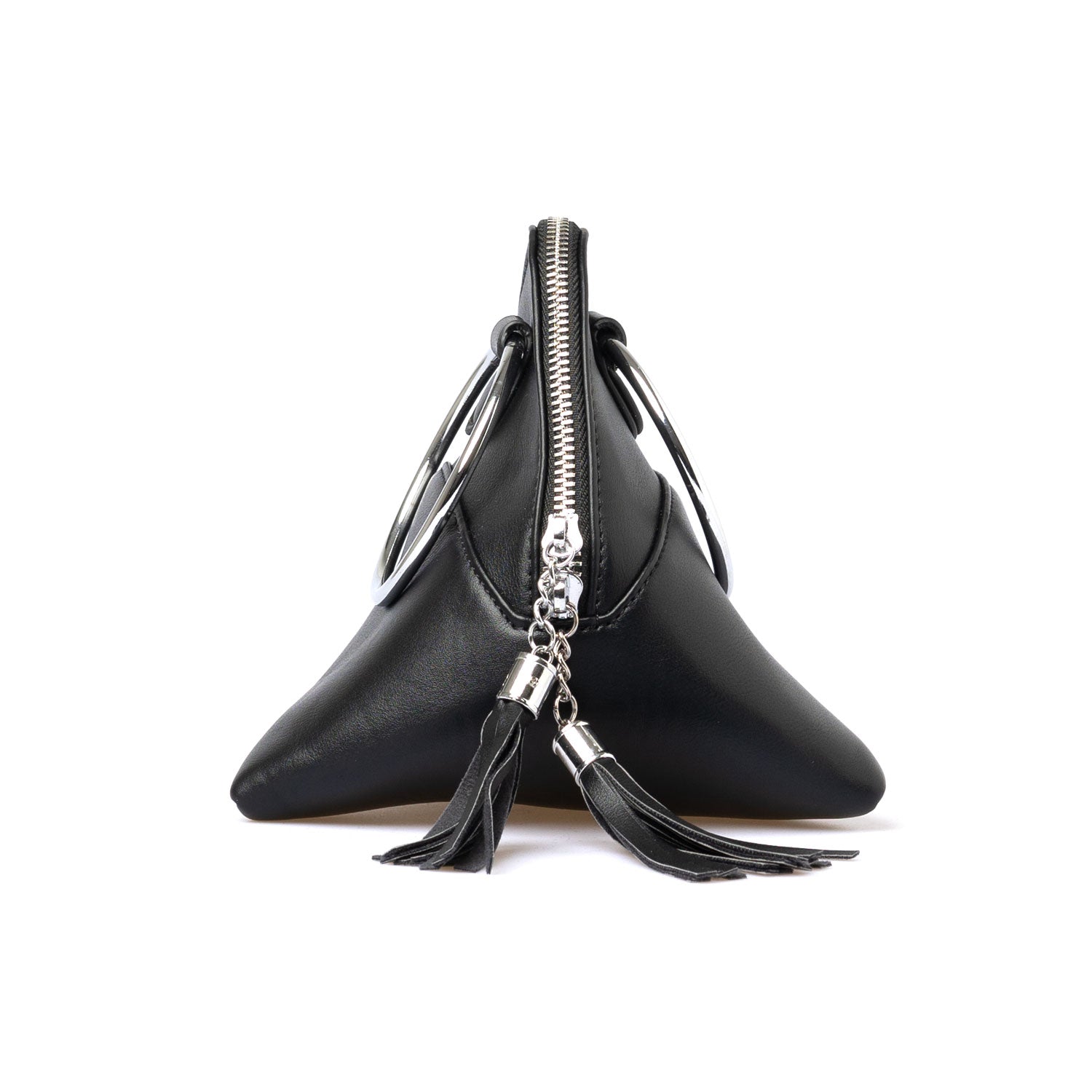 tassel triangle bag