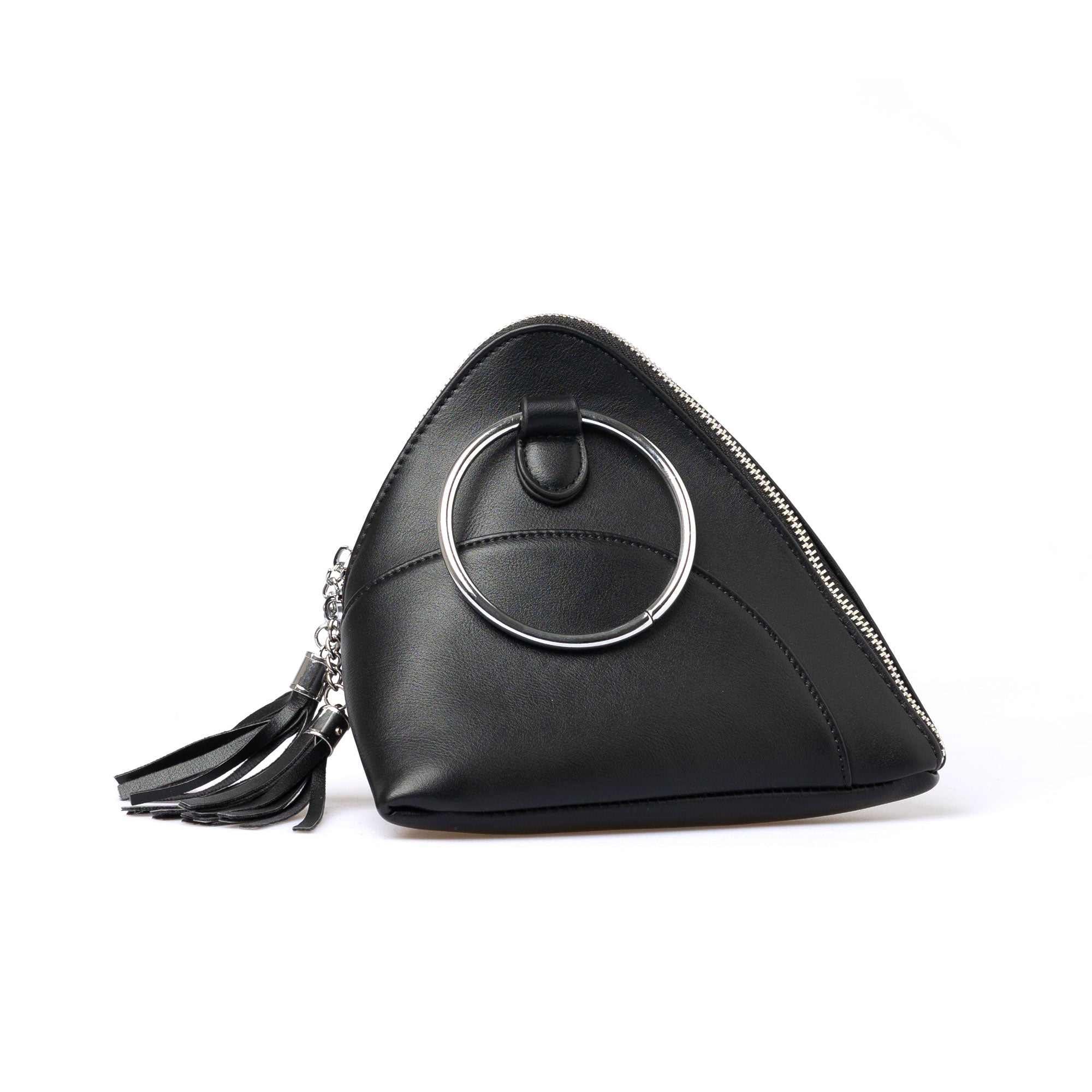 tassel triangle bag