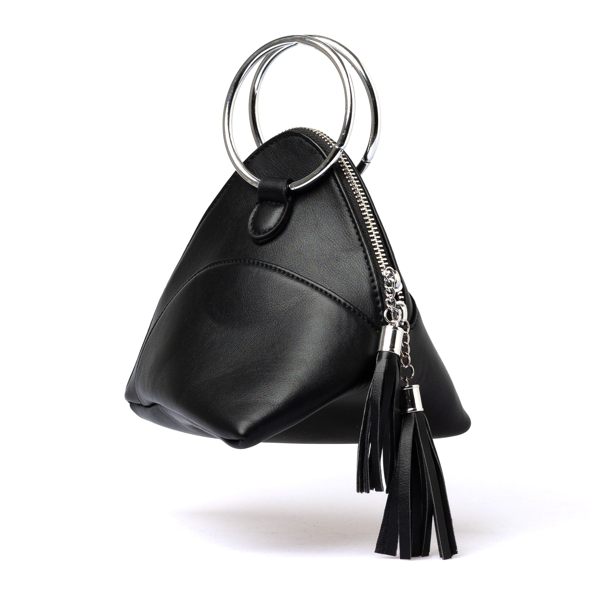 tassel triangle bag