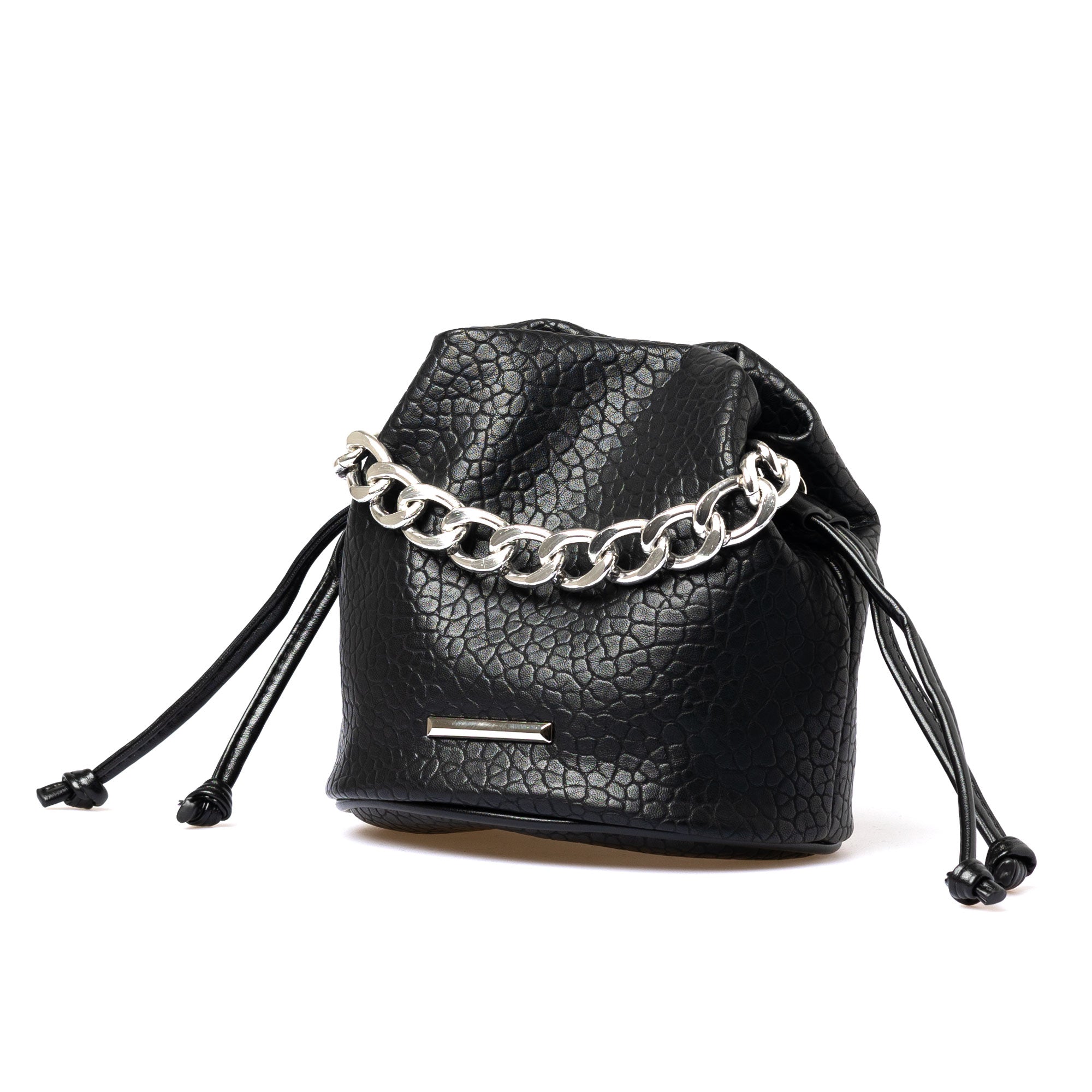 chain drawstring bag
