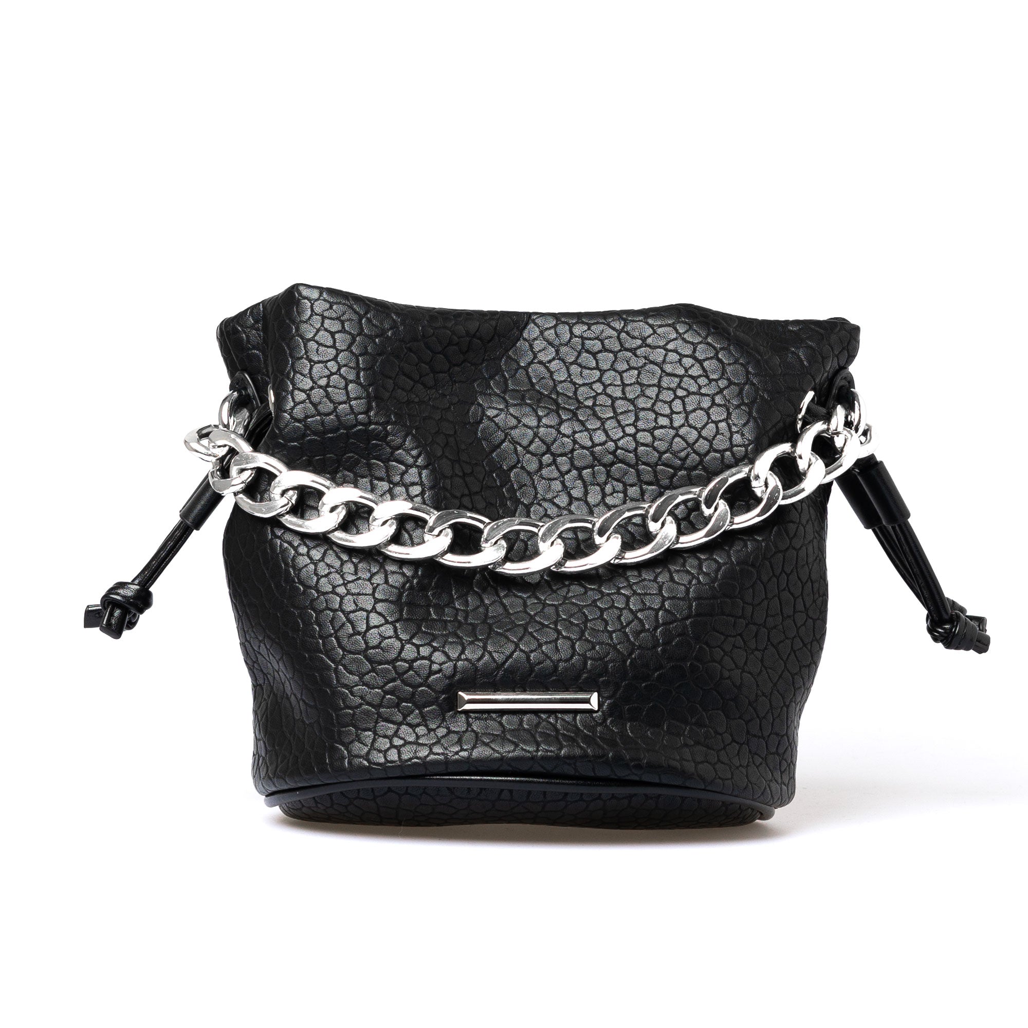 chain drawstring bag