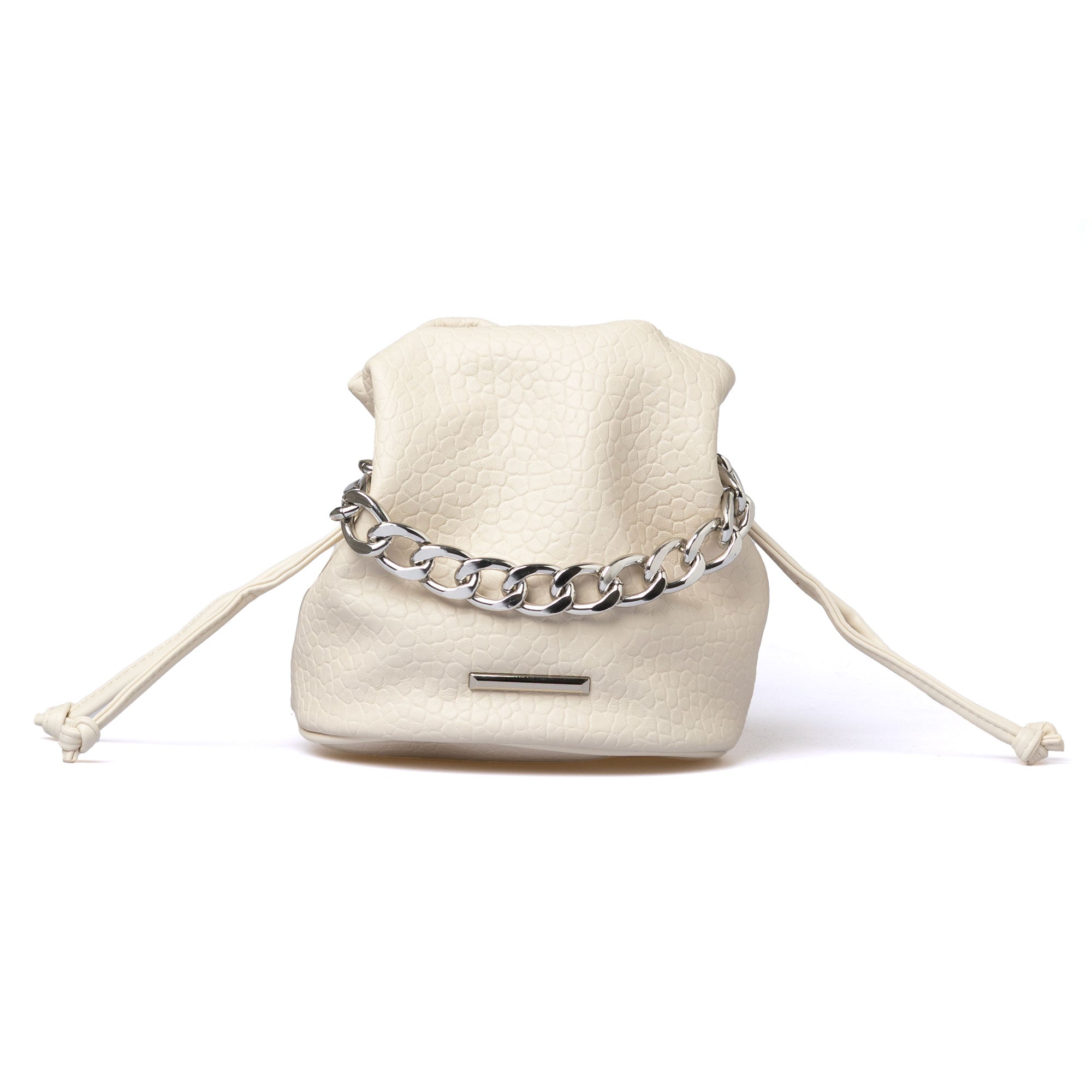 chain drawstring bag