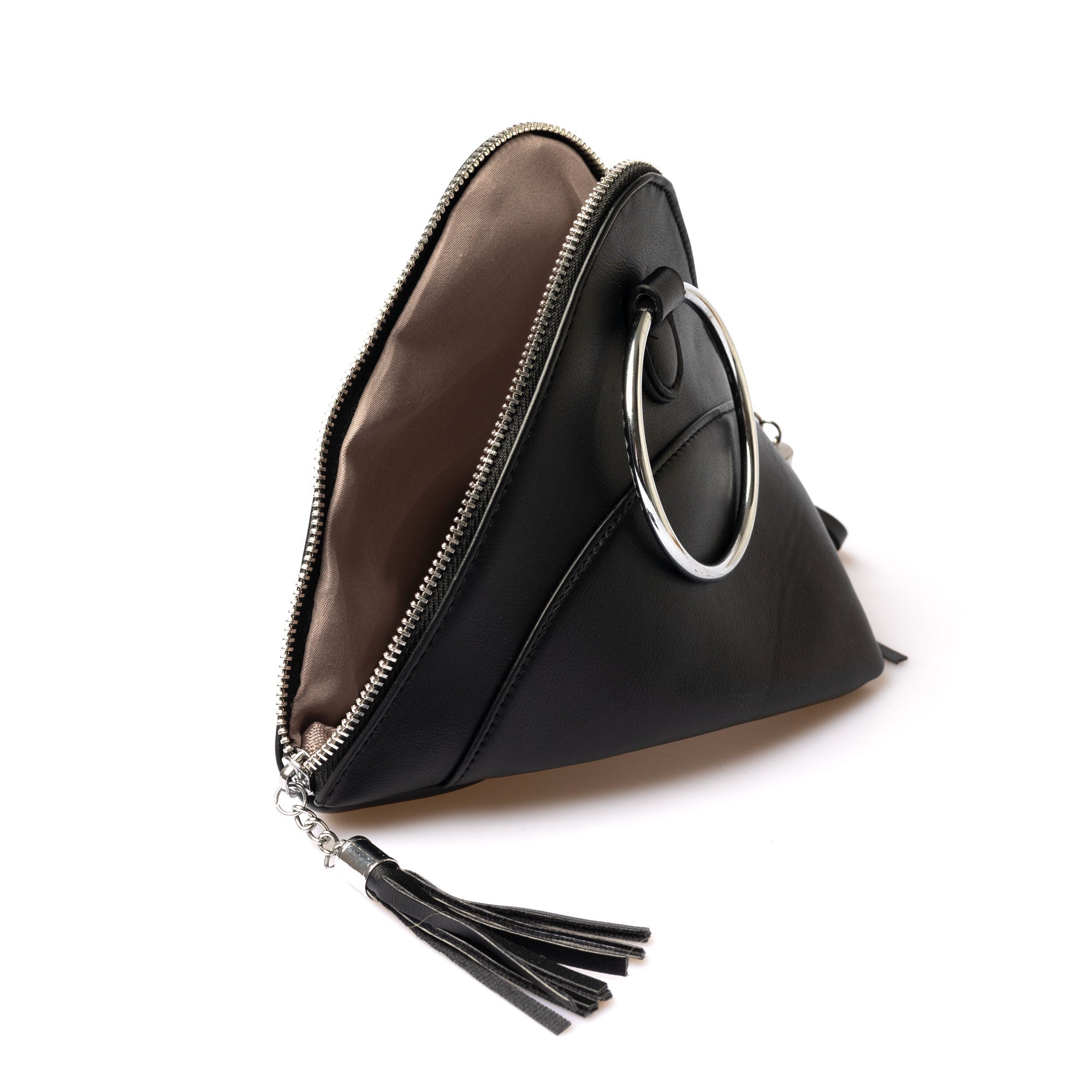 tassel triangle bag